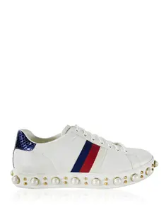 Tênis Gucci X SEGA Flashtrek Removable Crystals Branco - CBY966