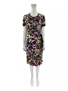 Vestido Diane Von Furstenberg 100% Seda Tamanho 6 Brasil Tamanho 40, Vestido Feminino Dvf Diane Von Furstenberg Usado 96050001