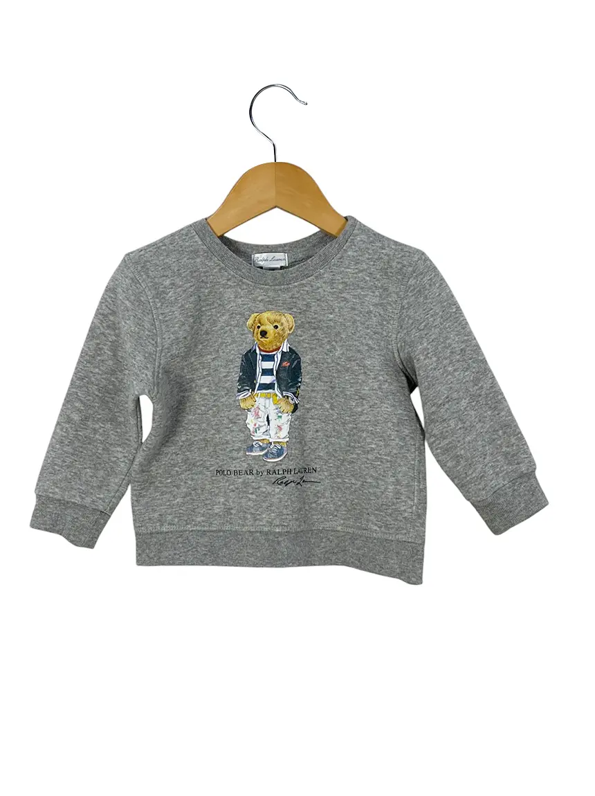 Ralph Lauren Polo Bear トレーナー グレー Suéter Ralph Lauren Polo Bear Fleece Pullover Cinza - CMYV8