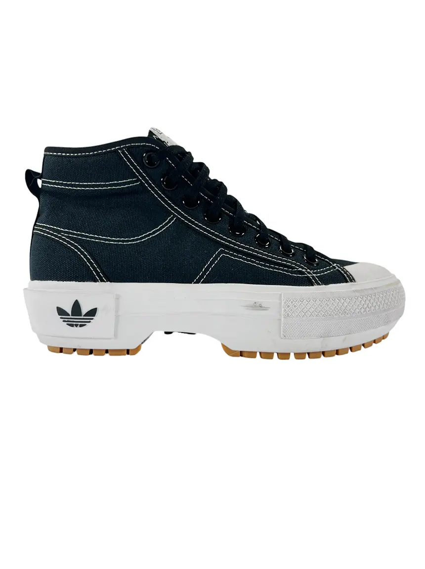 NH☆３kids Tênis Adidas Nizza Trek 'Black White' - CYEX19 Original | Etiqueta