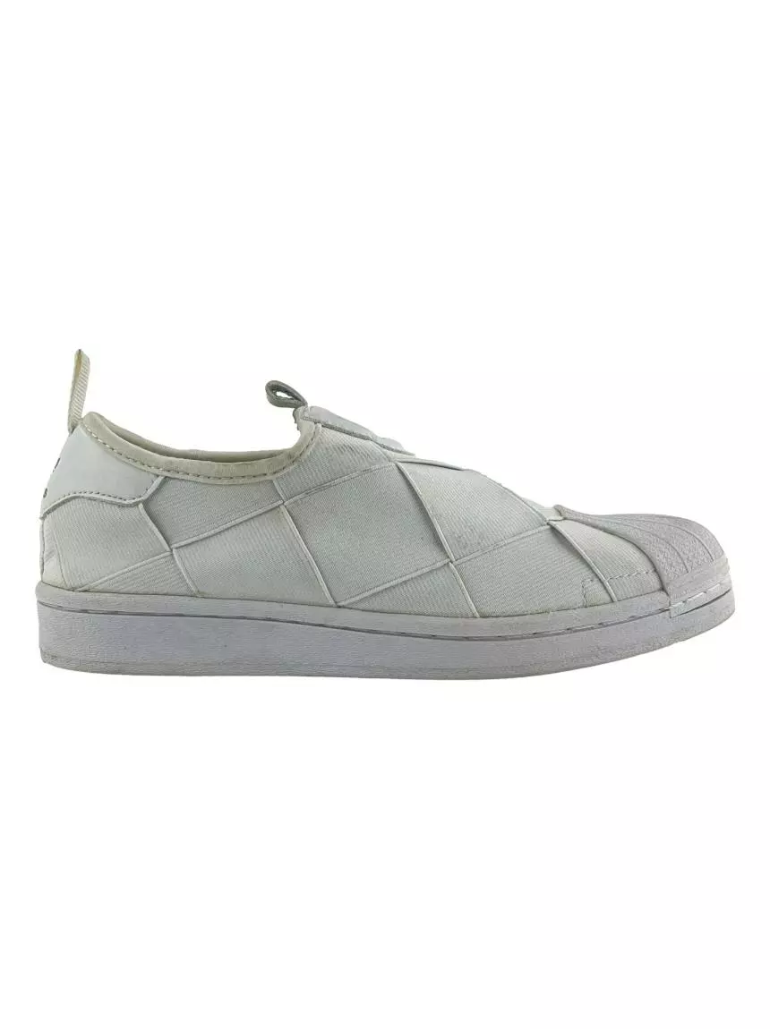 Adidas original superstar slip on blanc on sale