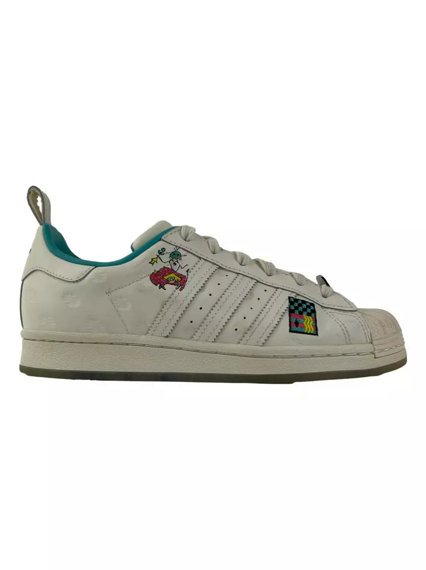 Tênis Adidas Superstar Couro Branco Original - BIJL1