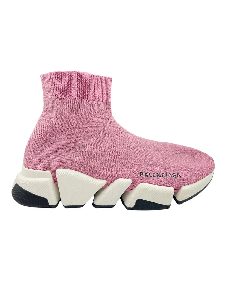 Tênis Balenciaga Speed Glittler Rosa CLNA9 Original