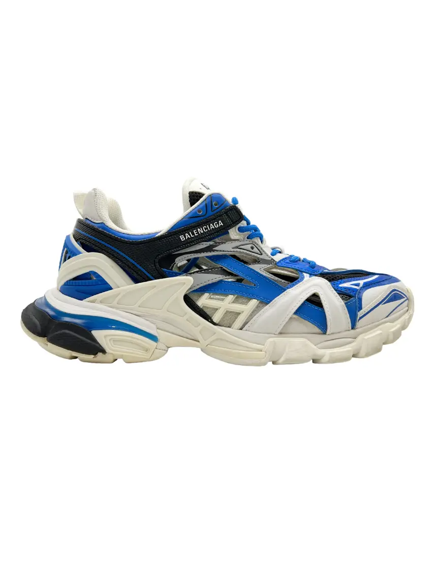 BALENCIAGA priority tag 青 Tênis Balenciaga Track 2.0 Azul - AGJA21 Original | Etiqueta Única