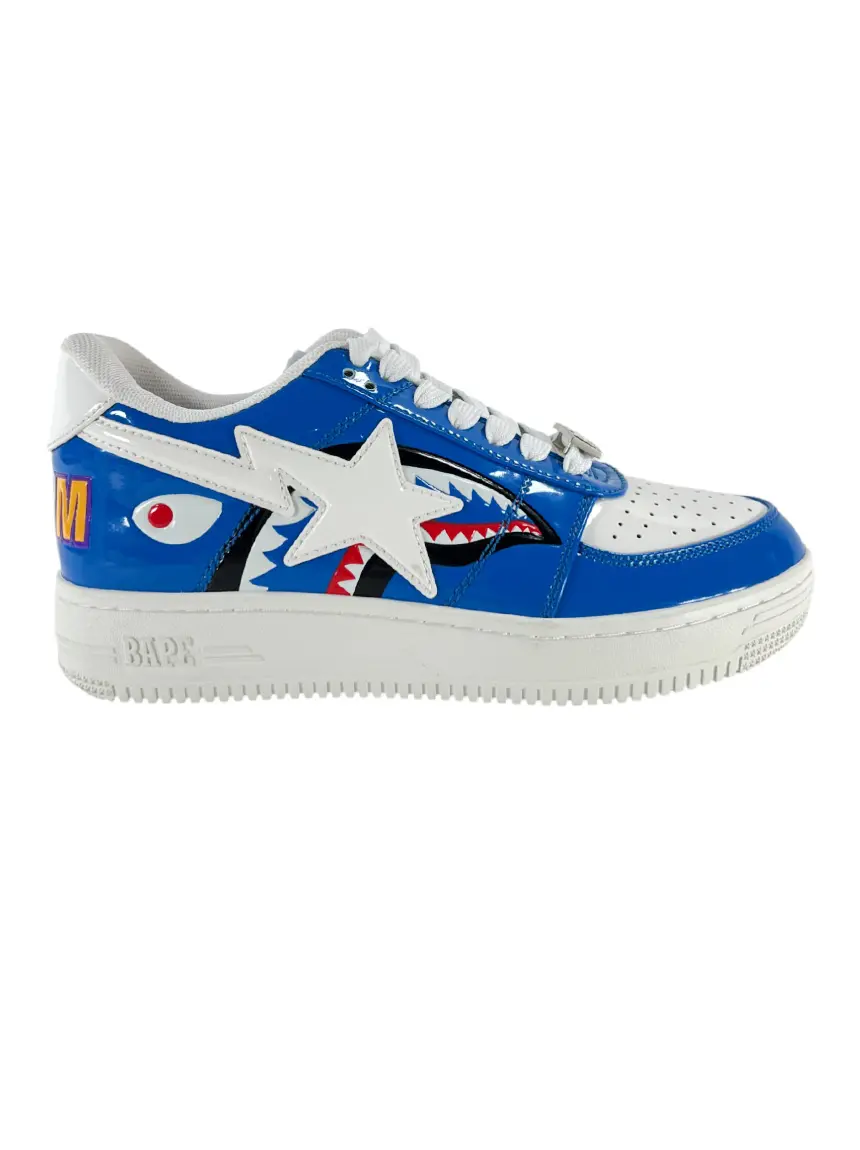 Tênis BAPE Shark Bape Sta Low M2 Azul - CQFL45 Original | Etiqueta