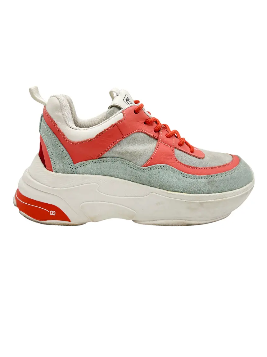 Tênis Carmim Camurça Bicolor - CVLK8 Original | Etiqueta Única