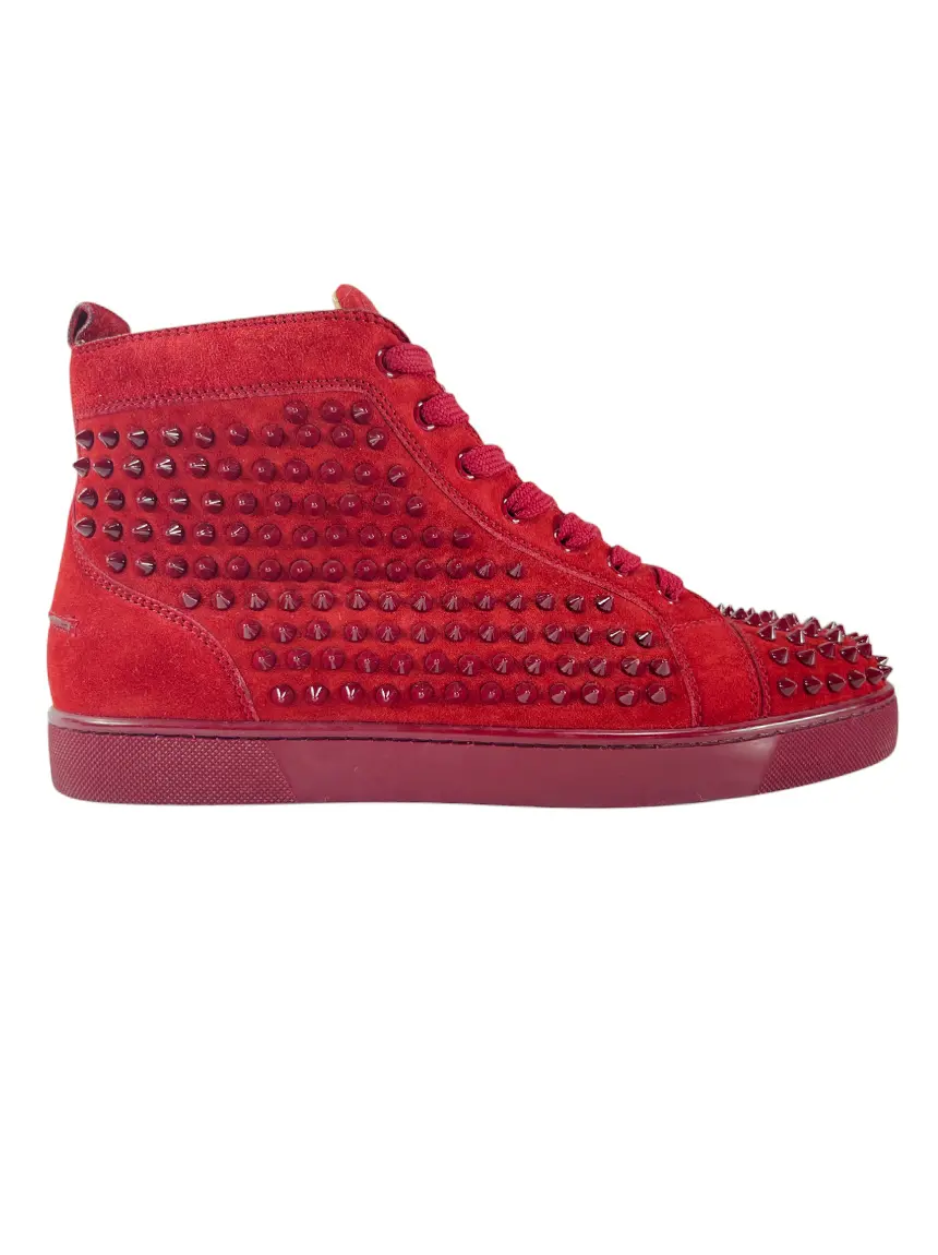 Tênis Christian Louboutin Louis Spikes Vermelho CSNF4 Original