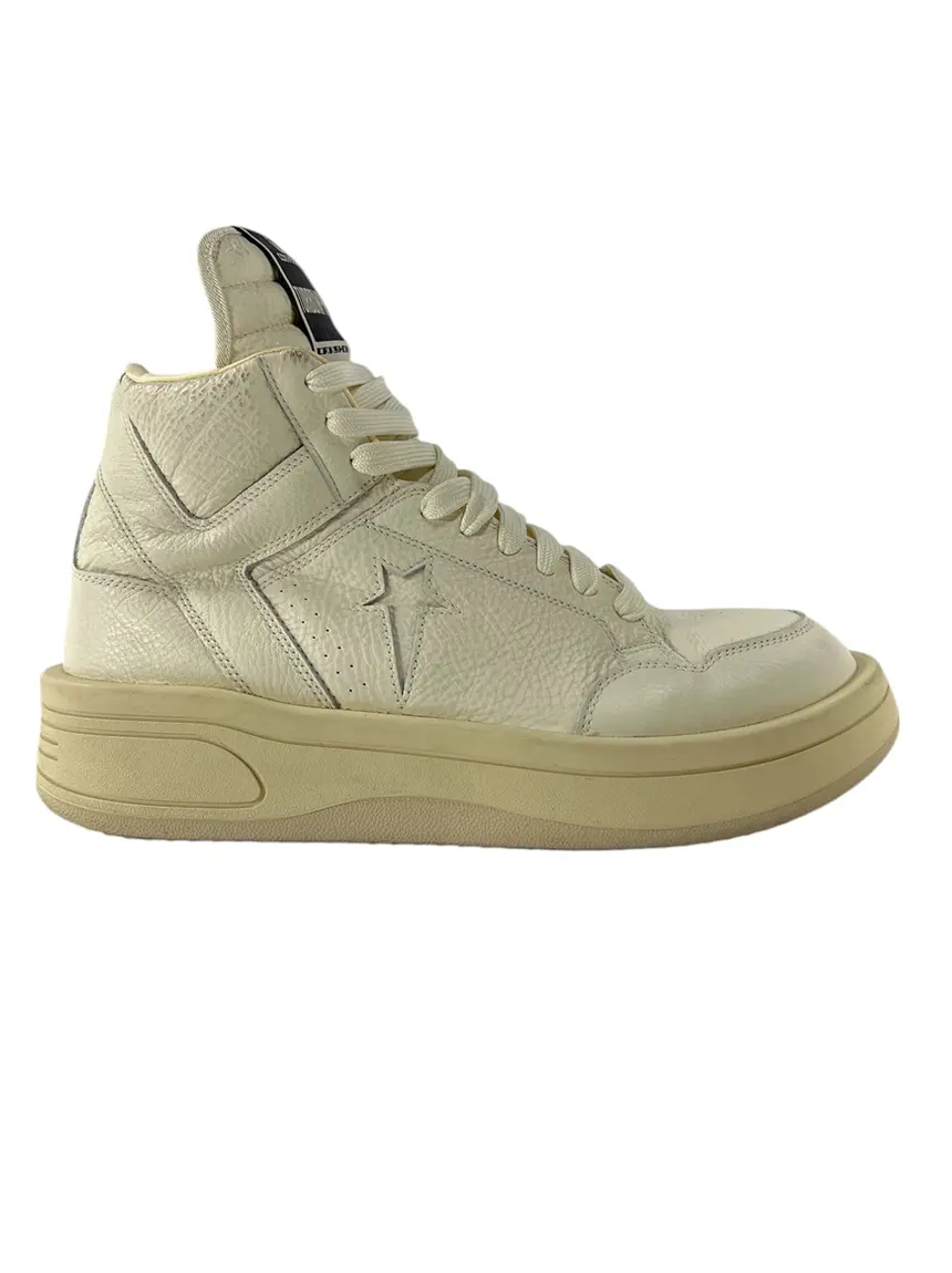 Tênis Converse × Rick Owens DRKSHDW TURBOWPN Off White - CBAZ316