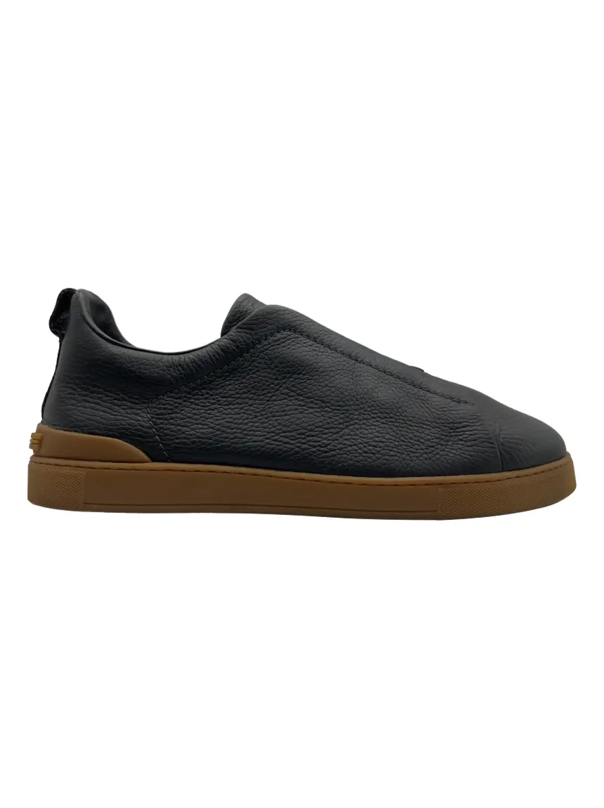 Tênis Ermenegildo Zegna Triple Stitch Cinza - CJYC3 Original