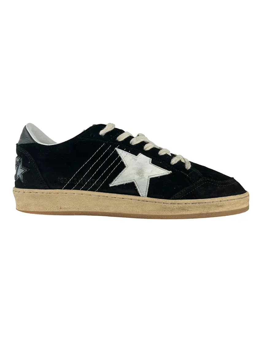 Tênis Golden Goose Deluxe Brand Ball Star Suede Preto - QLI33