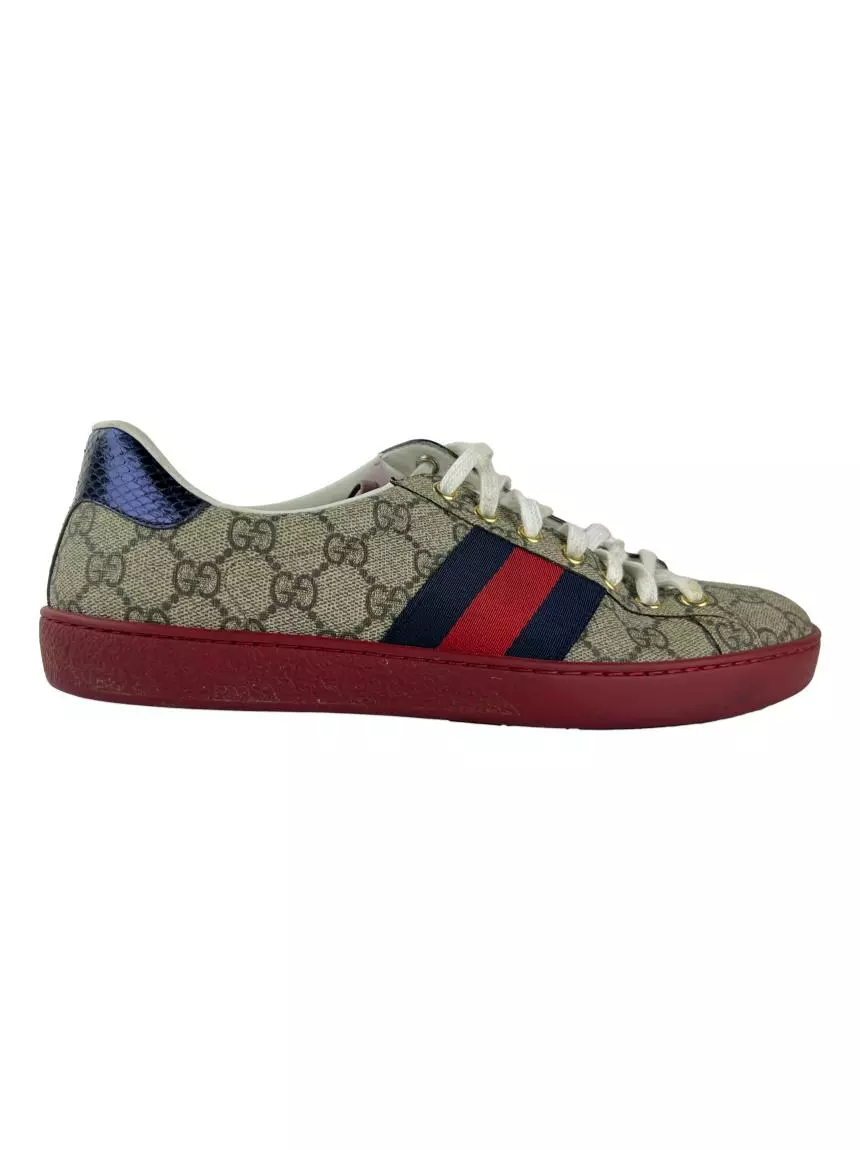 Tênis Gucci New Ace Supreme Monograma - CFCZ1 Original | Etiqueta