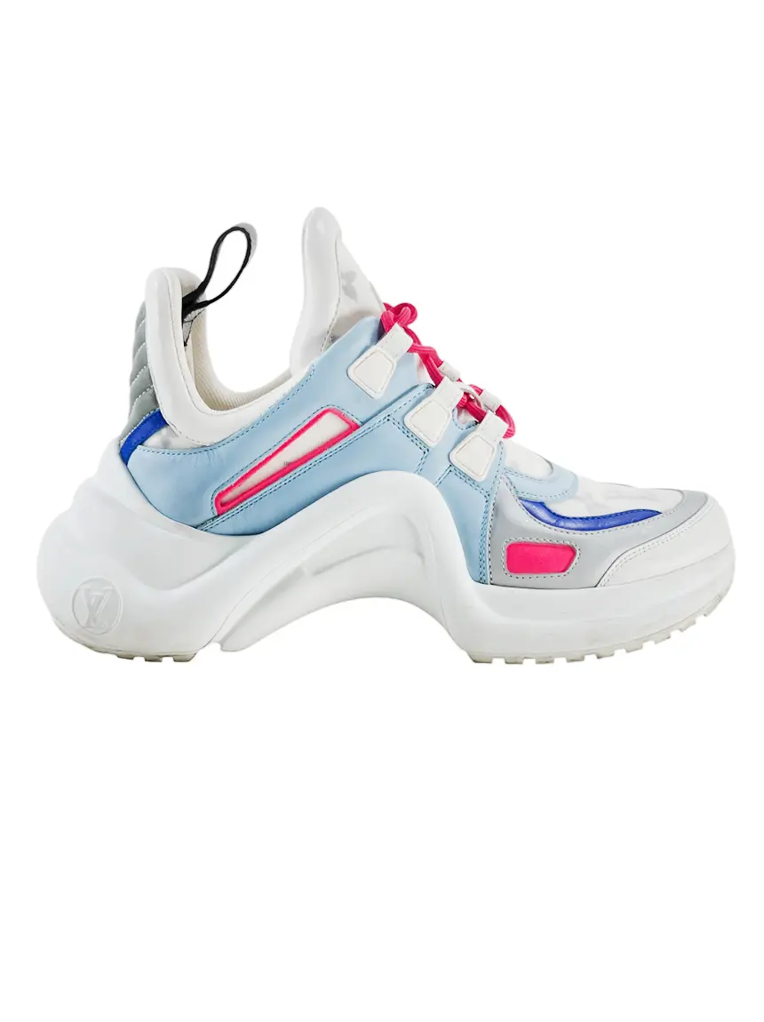靴 LOUIS VUITTON ARCHILIGHT SNEAKER 35 1/2 LV Archlight 2.0 Platform Sneaker