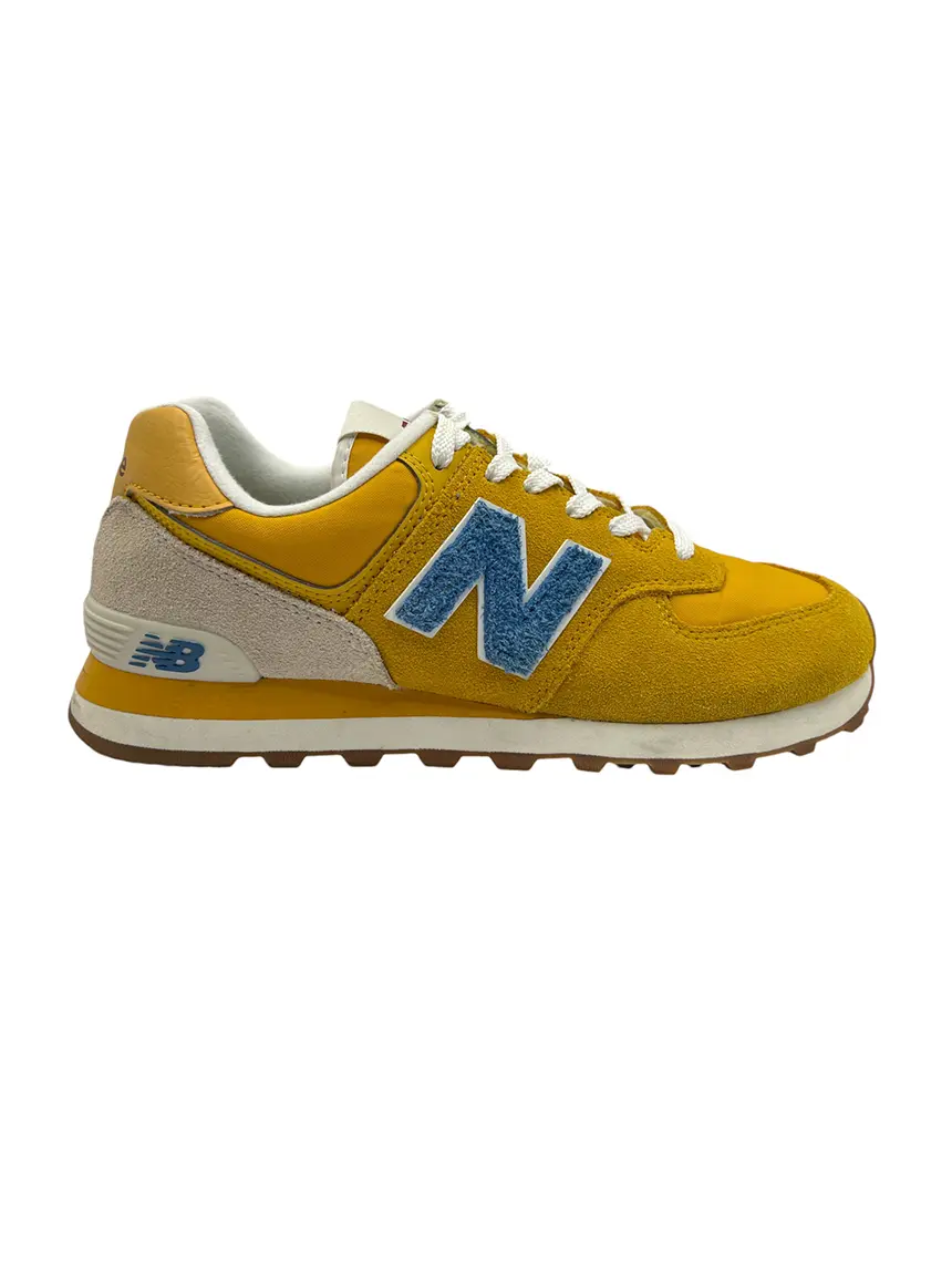 Tênis New Balance New Balance 574 Mustard Yellow Blue CMSG3