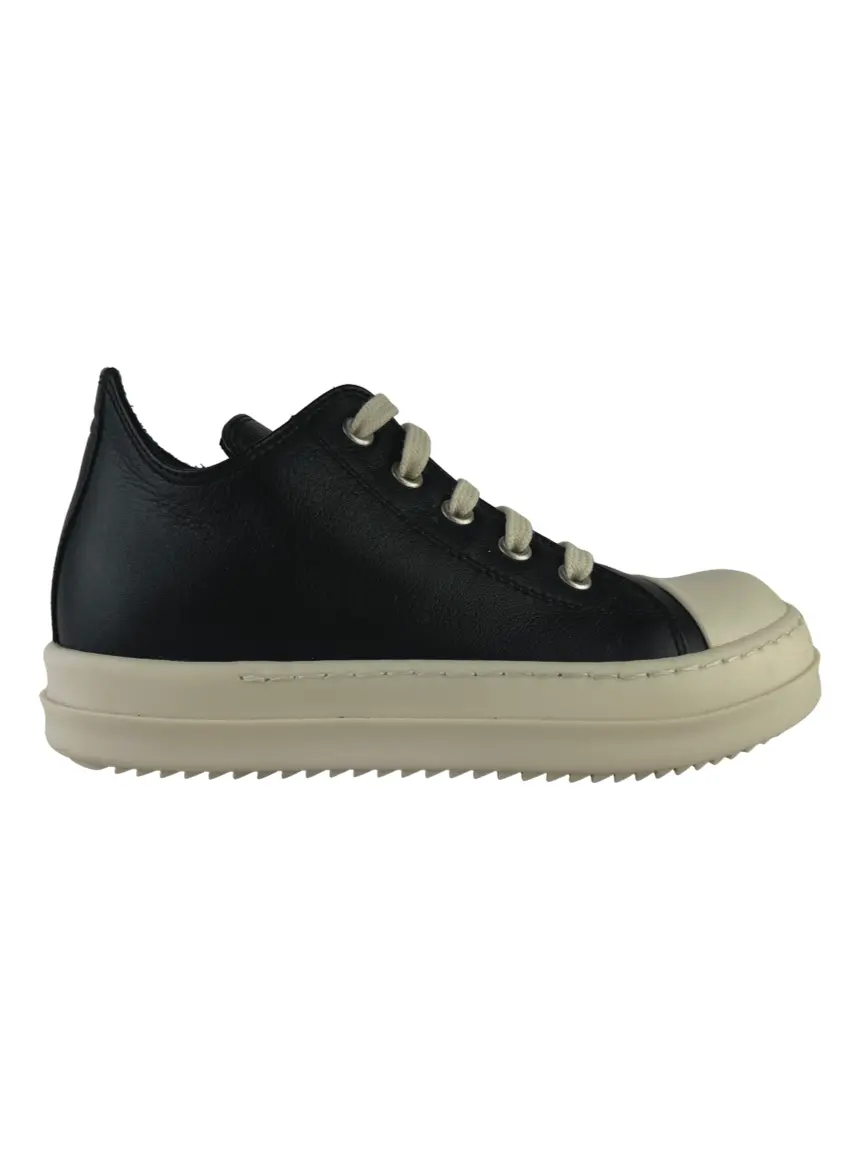 Tênis Rick Owens Couro Preto - CIKB11 Original | Etiqueta Única