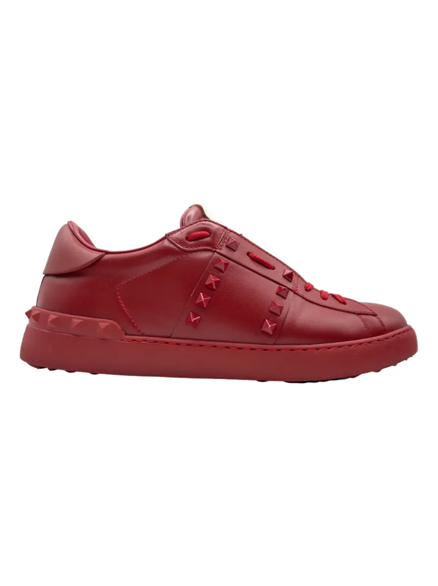 Tênis Valentino 11. Rockstud Untitled Rosso Vermelho - PHG42