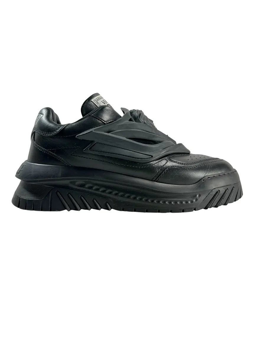 we are win tairige  DECADE ブラック Tênis Versace Odissea Preto - BUI63 Original | Etiqueta Única