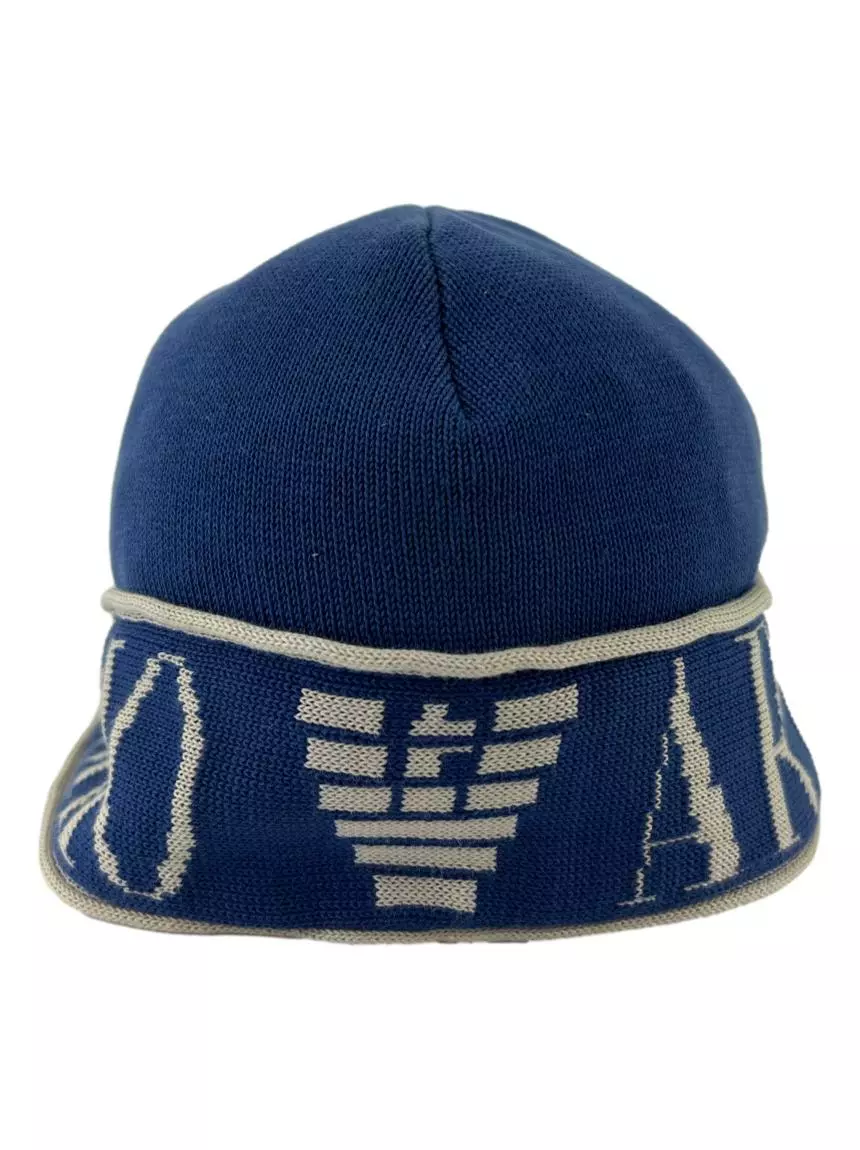 Touca Emporio Armani Logo Azul - BHPH12 Original | Etiqueta Única