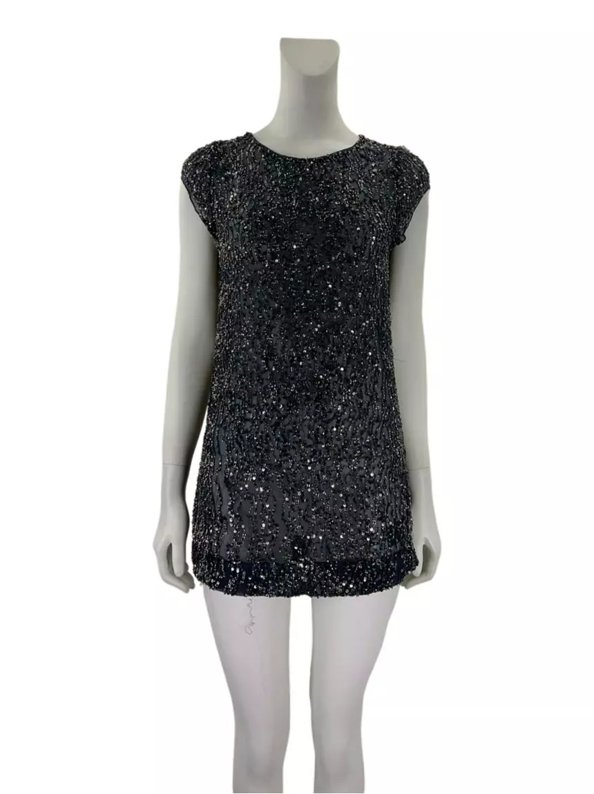 all saints spitalfields sequin dress ALLSAINTS Stunning All Saints Shell Sequin Dress Embellished Sequin Beaded UK10