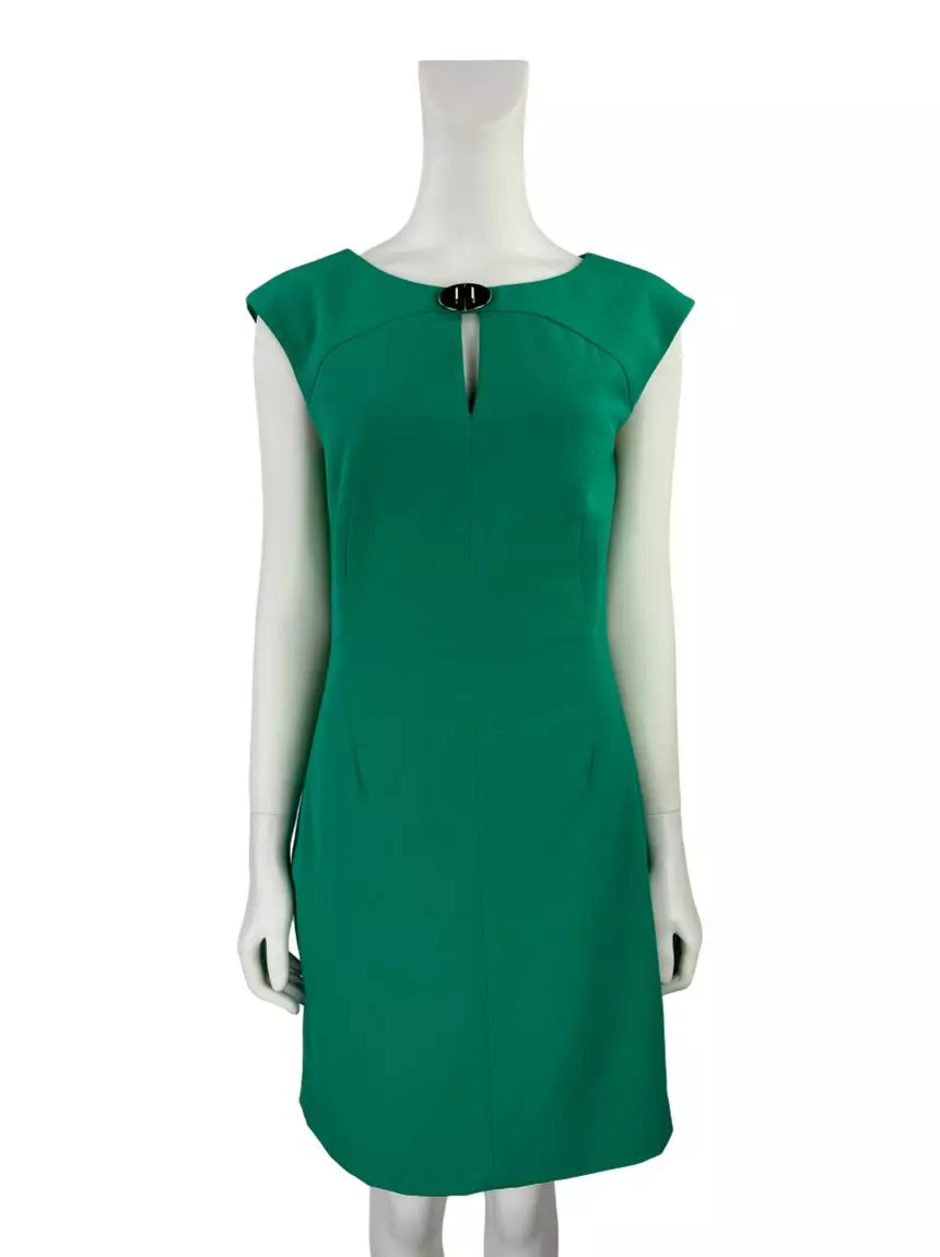 Vestido Calvin Klein Tecido Verde Original - AFZB5 | Etiqueta Única