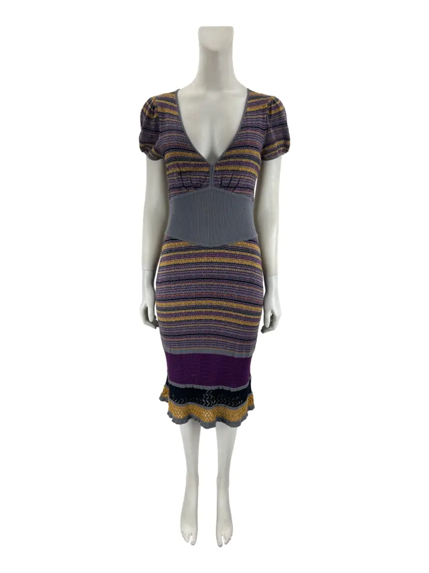 Qatherineページ Vestido Catherine Malandrino Tricot Estampado - FFN56 Original