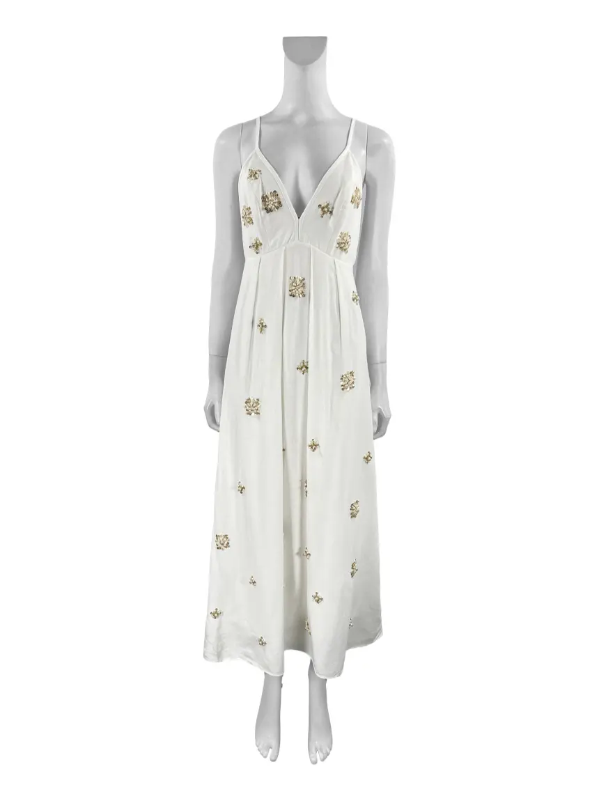 Vestido Charth Bordado Off White