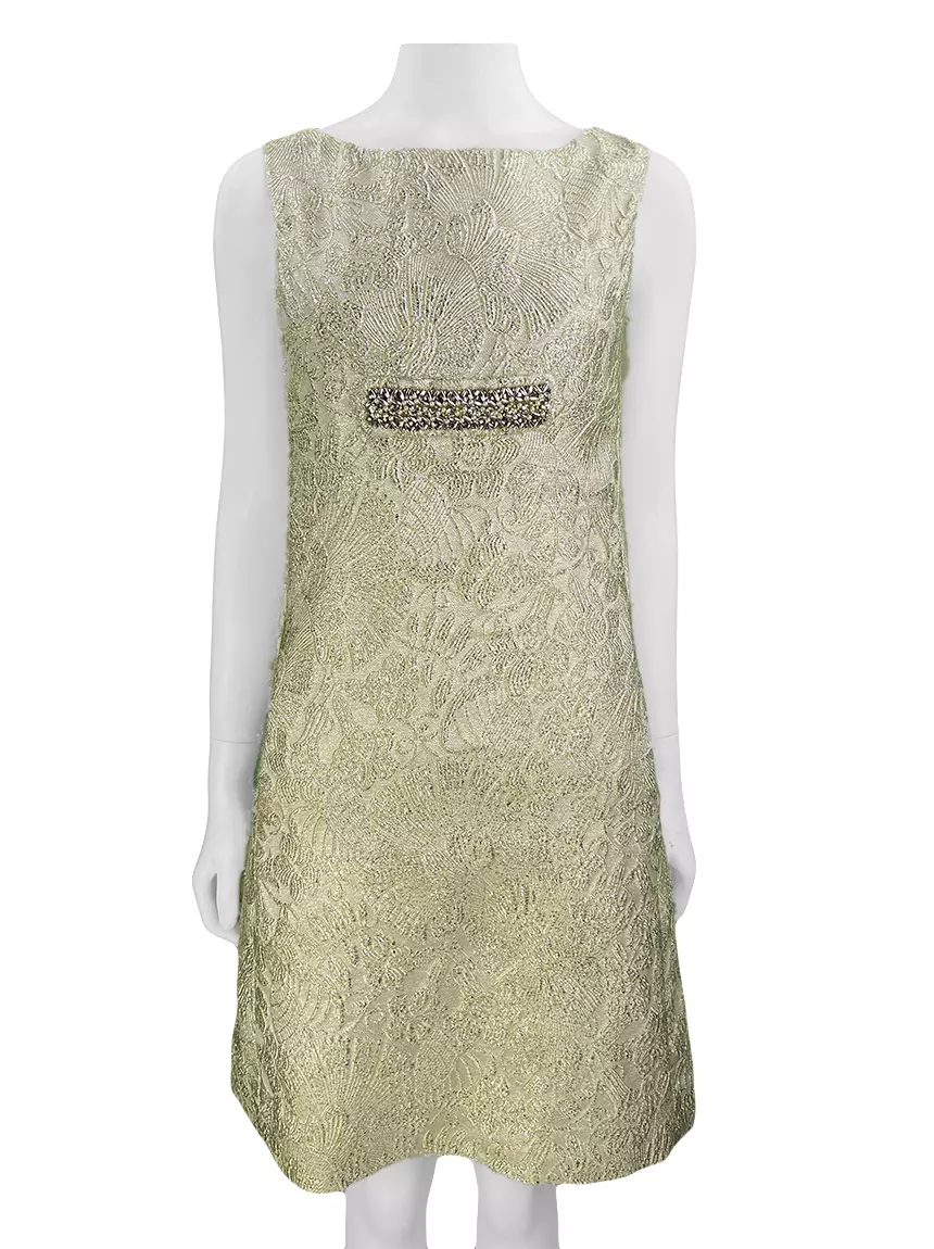 Vestido Class Roberto Cavalli Texturizado Dourado Original - QSF142 |  Etiqueta Única
