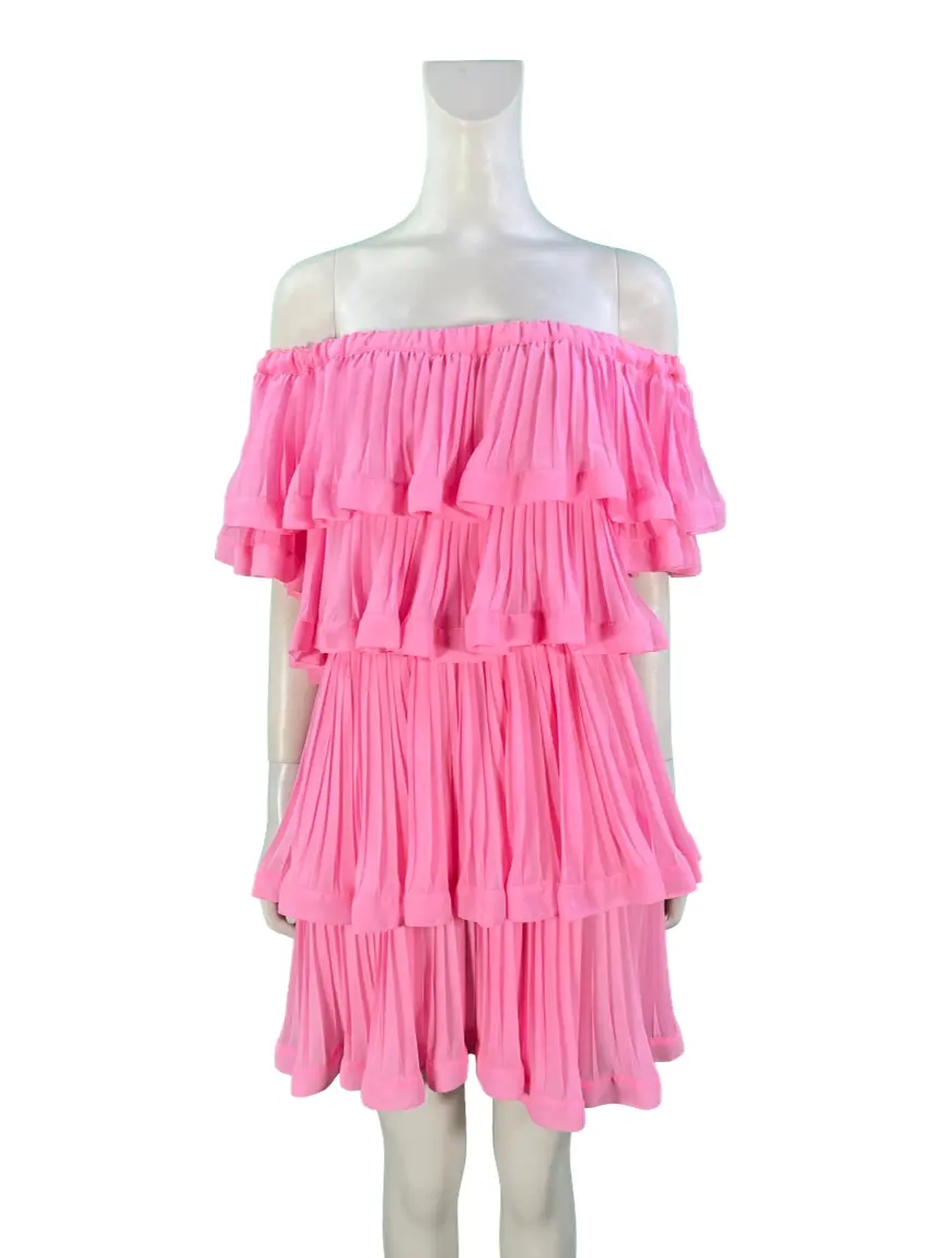 open lace back dress Vestido Longo Valentina Rosa Beb Fabulous Agilita  Moa Bonita Boutique