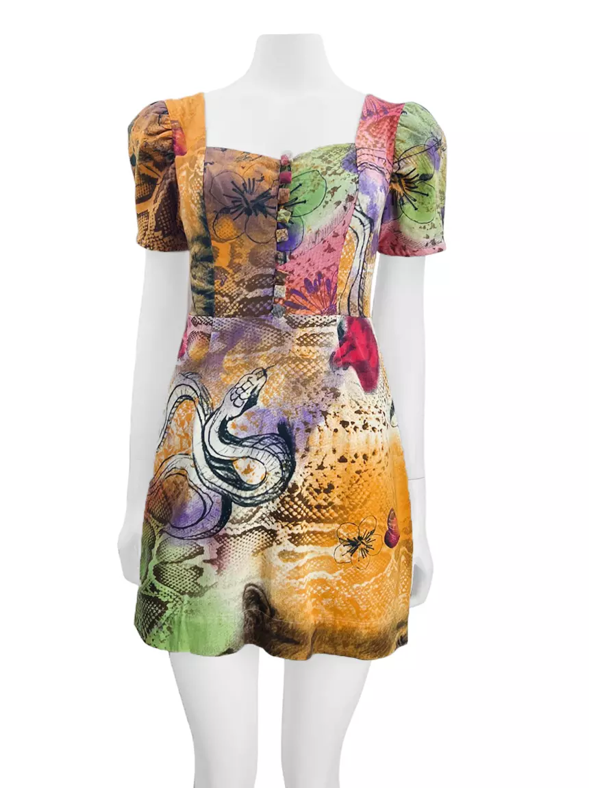 Vestido Farm Curto Estampado CGMG13