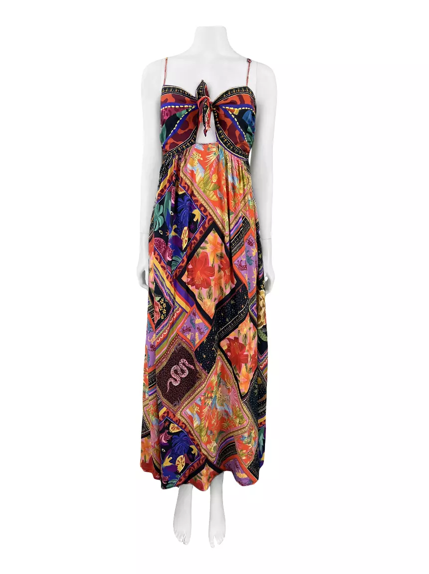 Vestido Farm Tecido Estampado - ZTH11 Original | Etiqueta Única