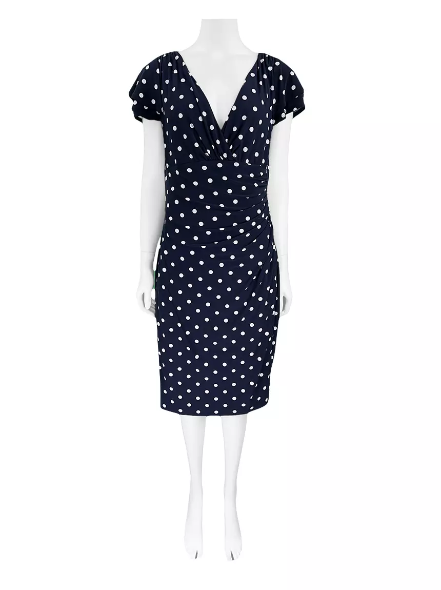 Lauren ralph lauren polka cheap dot dress