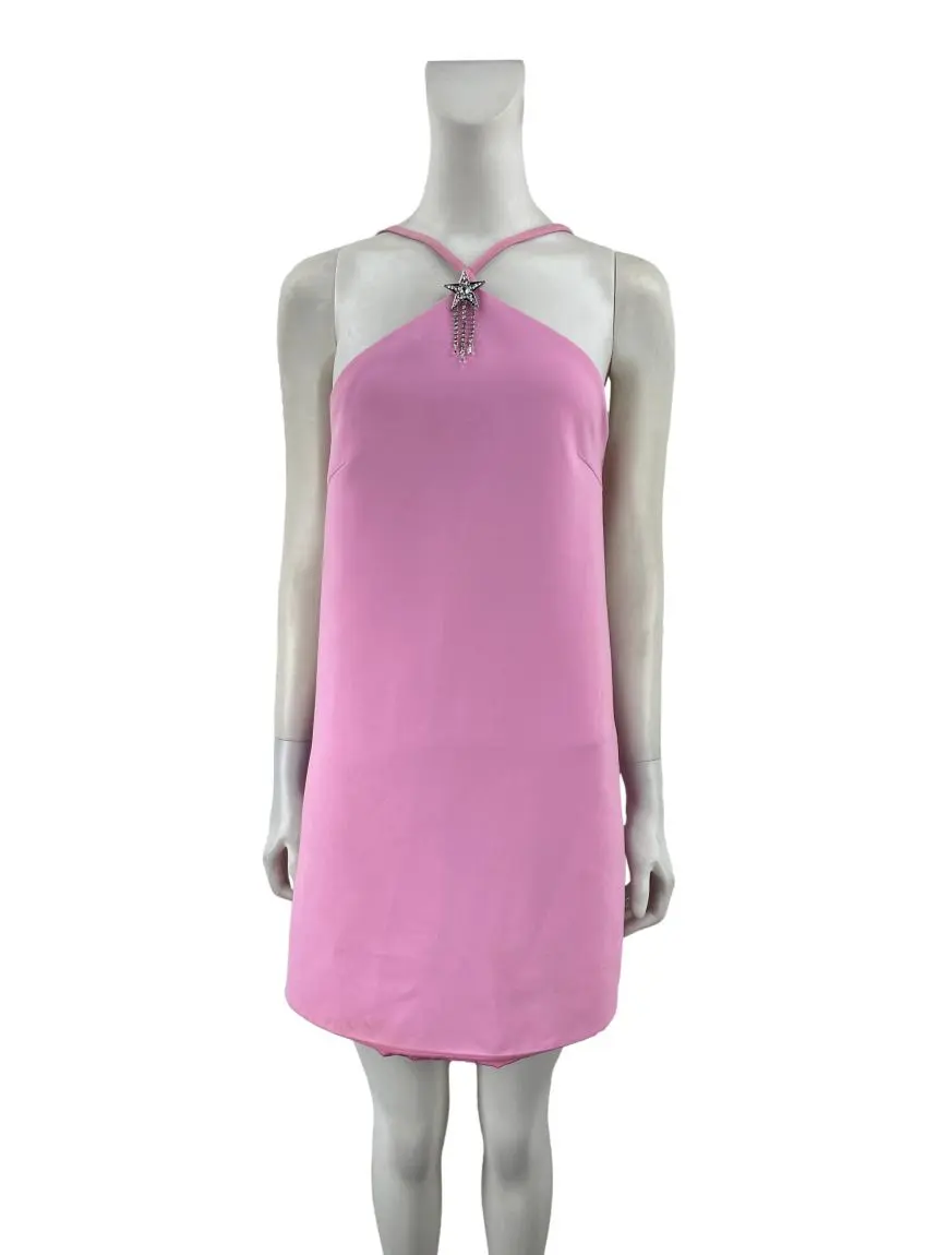 Vestido Miu Miu Tecido Rosa CJVS70 Original Etiqueta Única