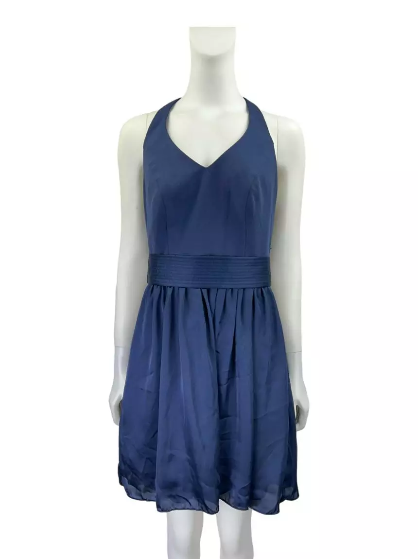princess polly baby blue dress BCBGMAXAZRIA Women's Crew Neck Short Sleeve Midi Dress with Ruching, Wave,  X-Large : Amazon.co.uk: Fashion