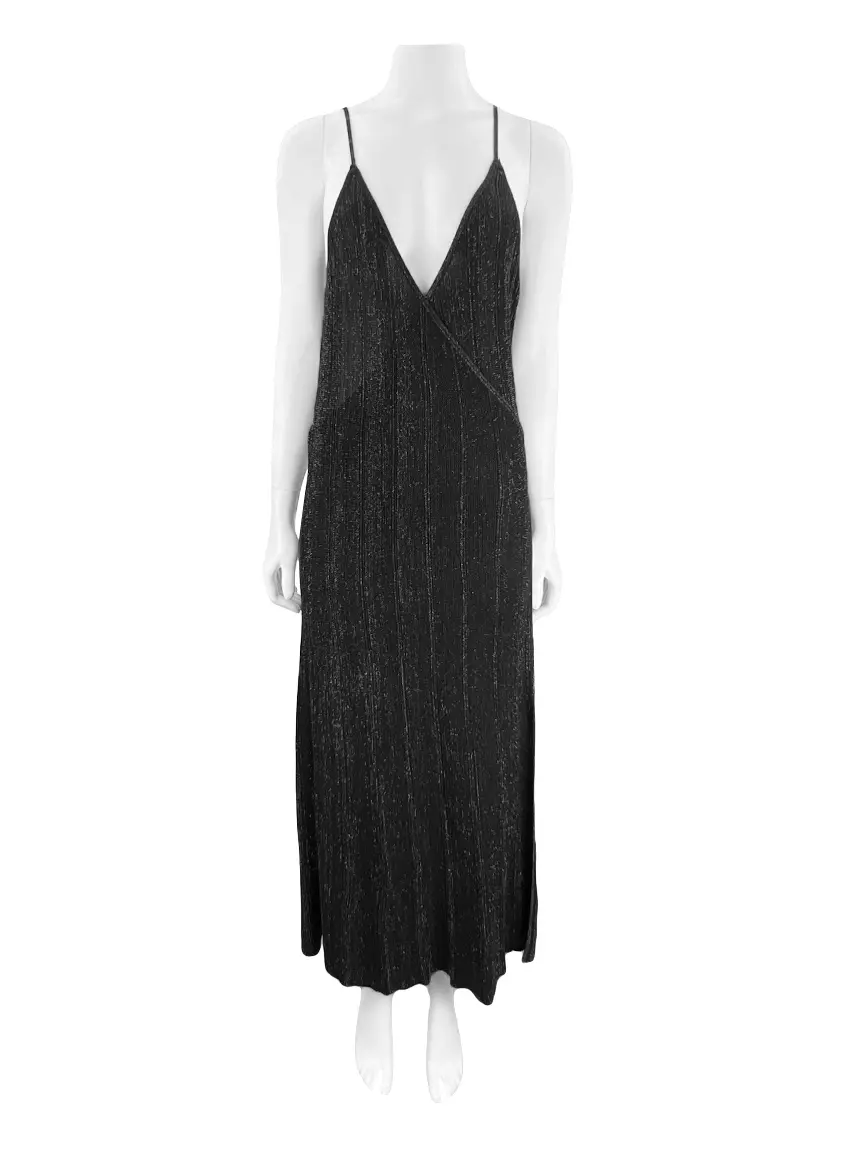 Vestido Zara Tricot Transpassado Preto - AEUM53 Original | Etiqueta nica